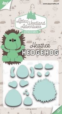 Billede: skæreskabelon Heather pindsvin, JOY CUT “Heather Hedgehog” 6002/3124, 50x69mm, førpris kr. 63,00, nupris
