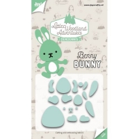 Billede: skære/prægeskabelon kanin, JOY CUT/EMB “Benny Bunny” 6002/3126, 37,5x77,5mm, førpris kr. 56,00, nupris