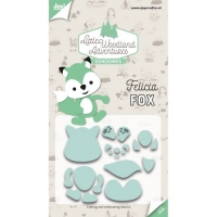 Billede: skæreskabelon Felicia babyræv, JOY CUT “Felicia Fuchs” 6002/3129, 60x65mm, førpris kr. 63,00, nupris