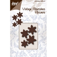 Billede: skæreskabelon blomster, JOY CUT 6003/0065 Vintage Flourish Flower, 45x65mm, førpris kr. 40,00, nupris
