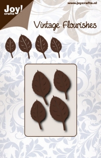 Billede: skæreskabelon blade, JOY CUT “Beeche Leaves” 6003/0081, 64x45mm, førpris kr. 40,- nupris