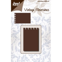 Billede: skæreskabelon JOY CUT “Notes” 6003/0082, 65x45mm, førpris kr. 40,- nupris
