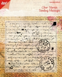 Billede: Joy Stempel Old Letter 13x13cm, 6410/0024, førpris kr. 100,- nupris