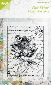 Billede: joy stempel old letter rose 1, 6410/0043, førpris kr. 60,- nupris