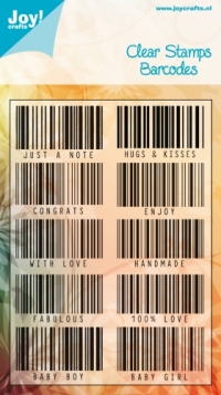 Billede: Joy Stempel “Barcodes - stregkode, førpris kr. 68,00, nupris
