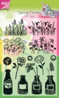 Billede: Joy Stempel Flowers / Bottles, 6410/0306, joy, førpris kr. 110,00, nupris
