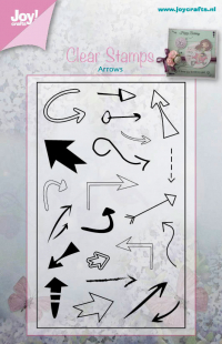 Billede: JOY STEMPEL ARROWS, JOYCRAFTS CLEAR STAMP, 6410/0388, førpris kr. 40,- nupris