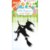 Billede: JOY STEMPEL “Flying Witch” 6410/0484, 60x115mm, førpris kr. 24,- nupris