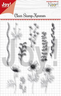 Billede: JOY STEMPEL “Cosmos Flowers” 6410/0499, 148x105mm 