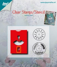 Billede: skæreskabelon med stempel parkeringsskive, 32x45mm / 62x50mm, JOY CUT Parking Ticket