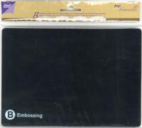 Billede: sort embossingplate/prægeplade i A5 incl. gummimåtte til Trouvaillemaskinen, 6200/0921