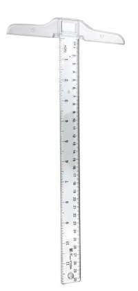Billede: NS T-ruler transparent plastic 30cm TRU001