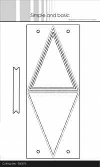 Billede: skæreskabelon trekantet æske, Simple and Basic die “Triangle Box