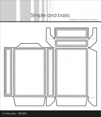 Billede: skæreskabelon æske, Simple and Basic die “Box-1