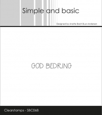 Billede: SIMPLE AND BASIC STEMPEL GOD BEDRING,  SBC068, 4,3x0,6cm, førpris kr. 16,- nupris 