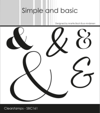 Billede: Simple and basic Clearstamp & i 6 forskellige udgaver,