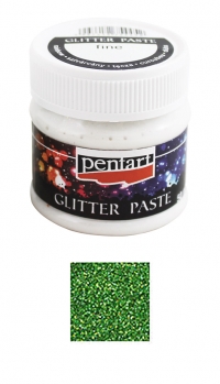 Billede: Pentart Fine Glitter Paste 50ml “Green” 13057
