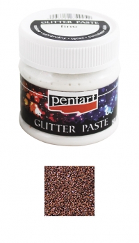 Billede: Pentart Fine Glitter Paste 50ml “Copper” 21084