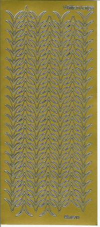 Billede: stort sticker-V-stitch, guld stickers