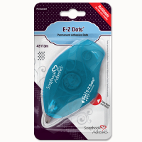 Billede: E-Z Dots - DOTS - Permanent Adhesive 01202-6, Passer til p655014 / 01203-6,
Dispenseren indeholder permanent dobbeltklæbende tape forment som dots. Dots kan afsættes i kurver, lige linjer eller cirkler.
Denne dispenser kan genopfyldes med alle refiller fra samme serie.
Det er nemt at isætte en ny refill: Bare åbne, sætte i, lukke igen - og dispenseren er klar til brug!
Dispenseren er helt perfekt til alle former for DIY-projekter og foto montering. Brug enten tapen til at fastsætte forskellige objekter eller design tapen med folie eller glimmer.
• 13m
• Permanente dobbeltklæbende dots
• Ingen tørre-tid, ingen klæbetråde
• Dots er lette at afsætte i kurver, cirkler og lige linjer
• Høj klæbestyrke, fjernes let ved at gnide punkterne af med en finger
• Til papir, fotos, dokumenter og kreative projekter
• Syrefri
• Holdbar arkivering