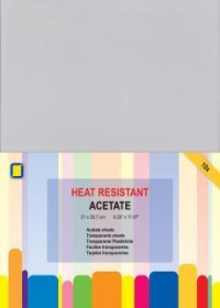 Billede: Acetate Sheets Heat Resistant A4 3.1030, Tynd Plastfolie - velegnet til shaker kort - 10 stk
