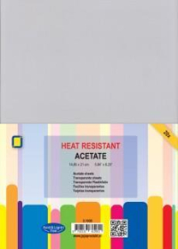 Billede: Acetate Sheets Heat Resistant A5 3.1035, Tynd Plastfolie - velegnet til shaker kort - 20 stk.