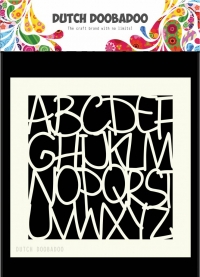 Billede: DDBD MASK STENCIL 15x15cm “Alphabet” 470.715.607, førpris kr. 30,- nupris