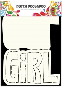 Billede: tegneskabelon GIRL, DDBD CARD ART A5 “Girl” 470.713.649