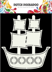 Billede: tegneskabelon DDBD CARD ART “Pirate Ship” 470.713.685