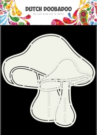 Billede: tegneskabelon champignon, DDBD CARD ART “Mushrooms A5” 470.713.691