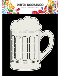 Billede: tegneskabelon ølkrus, Dutch Card Art Beer glass A5, 470.713.775