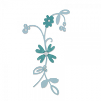 Billede: skæreskabelon blomsterranke, Sizzix Thinlits Die