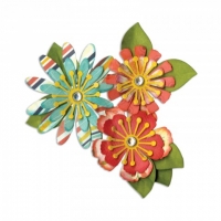 Billede: skæreskabelon blomster, Sizzix Thinlits Die Set 10PK “Mix & Match Flowers