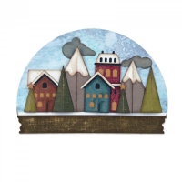 Billede: skæreskabelon SIZZIX/TIM HOLTZ THINLITS DIE “Snowglobe