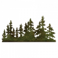 Billede: skæreskabelon SIZZIX/TIM HOLTZ THINLITS DIE “Tree Line