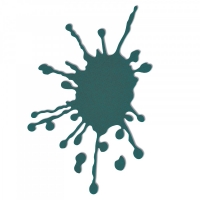 Billede: skæreskabelon SIZZIX THINLITS DIE “Splatter” 661709, 6x9,8cm, førpris kr. 66,00, nupris