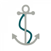 Billede: skæreskabelon SIZZIX THINLITS DIE “Sail Away” 661795, 2,8x4,1cm, førpris kr. 38,00, nupris