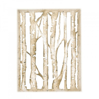 Billede: skæreskabelon birkestammer, SIZZIX/TIM HOLTZ THINLITS DIE “Branched Birch” 663108, førpris kr. 118,- nupris