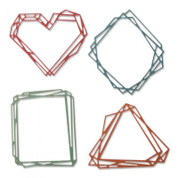 Billede: skæreskabelon 4 fine rammer, SIZZIX/TIM HOLTZ THINLITS DIE