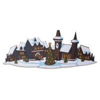 Billede: skæreskabelon julelandsby, SIZZIX/TIM HOLTZ THINLITS DIE