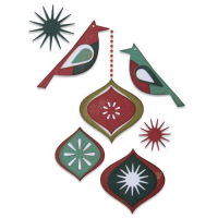 Billede: skæreskabelon julefigurer, SIZZIX/TIM HOLTZ THINLITS DIE