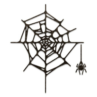 Billede: skæreskabelon spindelvæv, SIZZIX/TIM HOLTZ THINLITS DIE