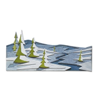 Billede: skæreskabelon snelandskab, SIZZIX/TIM HOLTZ THINLITS DIE