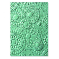 Billede: prægefolder SIZZIX 3D EMBOSSINGFOLDER A6 “Mosaic Gems” 663206, Virker ikke i Gemini & Trouvaille