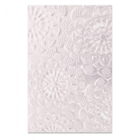 Billede: SIZZIX 3D EMBOSSINGFOLDER A6 “Doily” 662265, Virker ikke i Gemini & Trouvaille