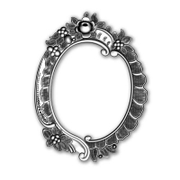 Billede: embossingfolder og skæreskabelon blomsterkrans, SIZZIX EMBOSSINGFOLDER + DIE, Floral Frame, 665016