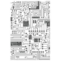 Billede: SIZZIX/TIM HOLTZ MULTI-LEVEL EMBOSSINGFOLDER A6, Circuit, 665372, Virker ikke i Gemini & Trouvaille