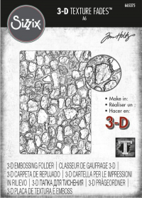 Billede: SIZZIX/TIM HOLTZ 3D EMBOSSINGFOLDER A6 “Cobblestone #2” 665375,
Virker ikke i Gemini & Trouvaille