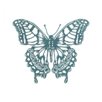 Billede: skæreskabelon sommerfugl, SIZZIX/TIM HOLTZ THINLITS DIE, Perspective Butterfly, 665201