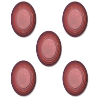 Billede: skæreskabelon 5 x 5 stablet ovaler, SIZZIX/TIM HOLTZ THINLITS DIE, Stacked Tiles - Ovals, 665368